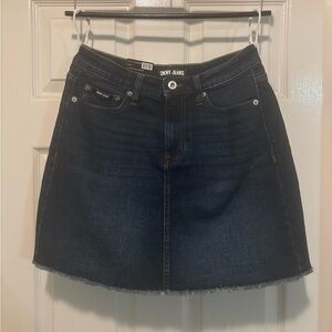 New Women’s DKNY Mid Rise Denim Skirt